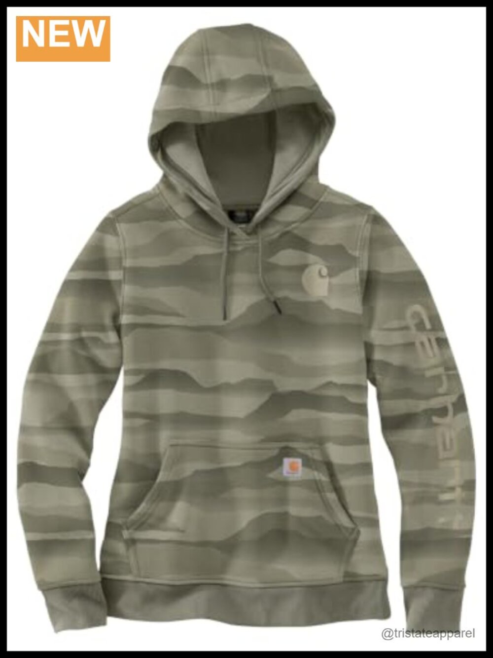 Carhartt Women's Marquette Camo Pullover Sweatshirt with Hood
